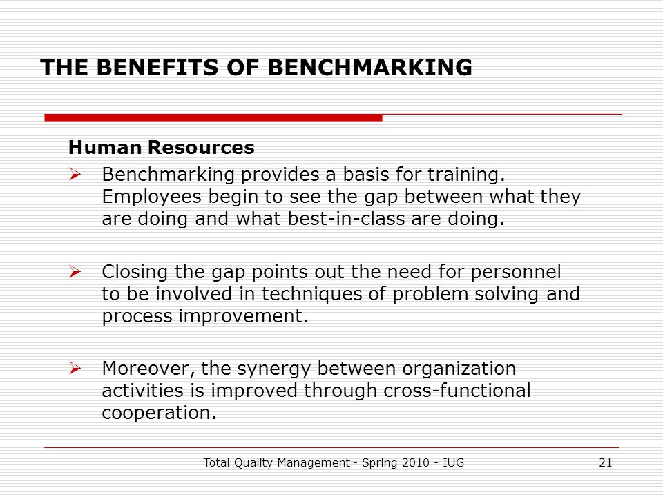 Benefits of Quality Management Systems